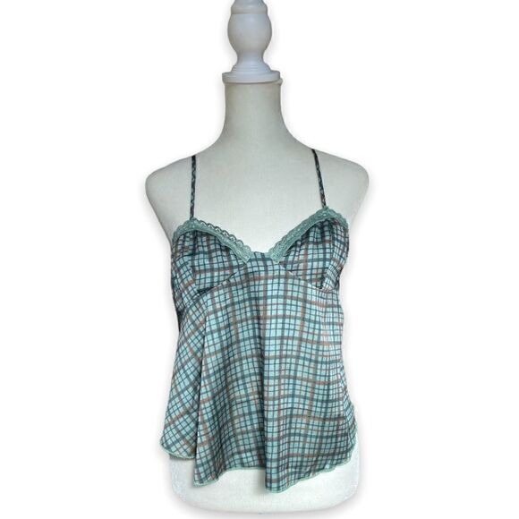 New FREE People With Confidence Checked Camisole | Forest Combo | Small - Picture 3 of 13